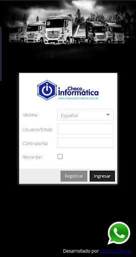 Android application Rastreo Satelital screenshort