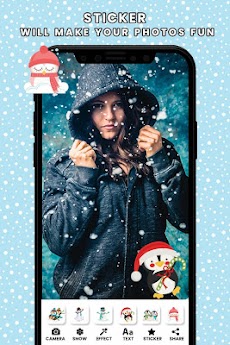 Snow Photo Editor - Christmasのおすすめ画像5