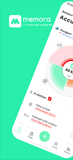 Android application Memora screenshort