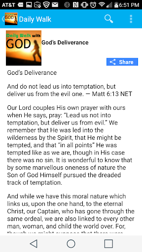 Daily Walk with God Devotional Screen 2