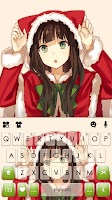 screenshot of Christmas Cat Girl Keyboard Ba