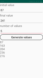 Generator number , dates, ...