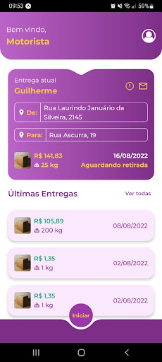 Levo Agora Motorista Screen 2