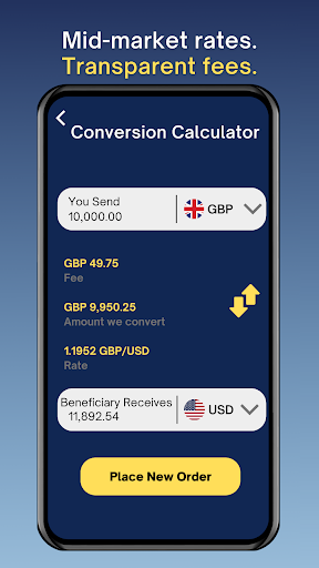 Android application Midpoint - Money Transfer screenshort