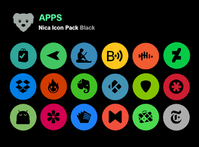 Nica Icon Pack Black MOD APK (Patched) 1