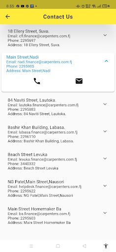 Android application Carpenters Finance screenshort