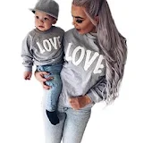 Fashion outfits mum and baby icon