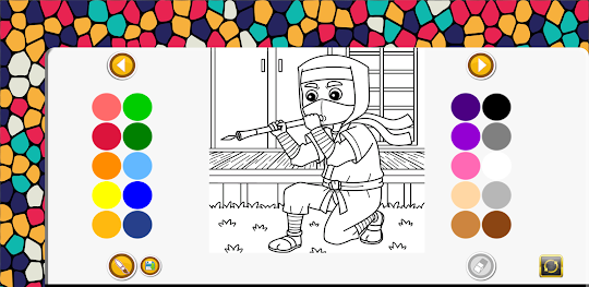 ninja coloring game