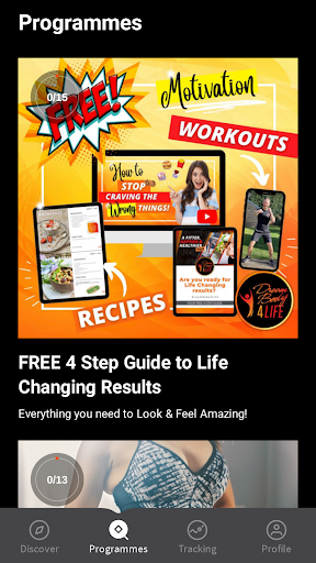 DreamBody4Life Screen 2