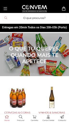 Android application Convem - Loja de Conveniência screenshort