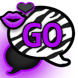 GO SMS THEME/PurpleZebracpk icon