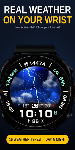 Digital Weather Watch Face screenshot 2