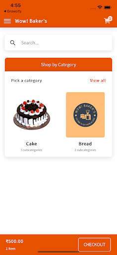 Android application Wow! Baker's screenshort