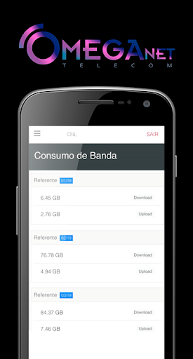Ômega Net Telecom Screen 2