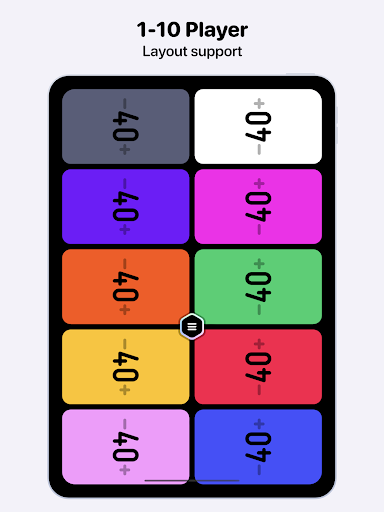 Screenshot of MTG Life Counter App: Lotus
