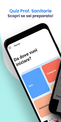 Android application Test Professioni Sanitarie screenshort