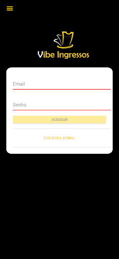 Android application Vibe Ingressos screenshort