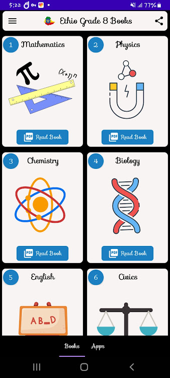 Grade 8 Books: Old Curriculum - 4.1.0 - (Android)