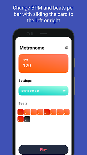 Android application Metronome screenshort