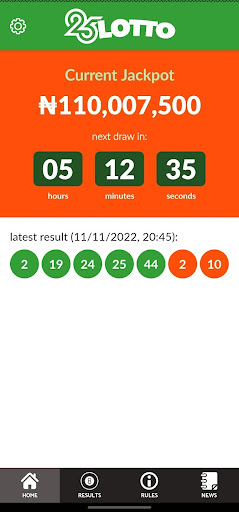 Android application 25lotto Kenya Results screenshort