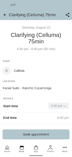 Facial Suite Screen 3
