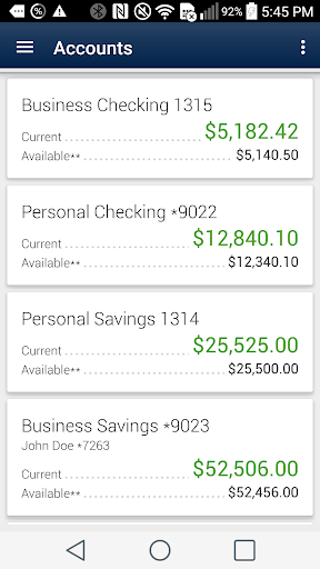 Android application Sound Credit Union Mobile screenshort