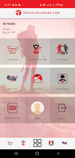 Android application TRAVELADVANCES screenshort