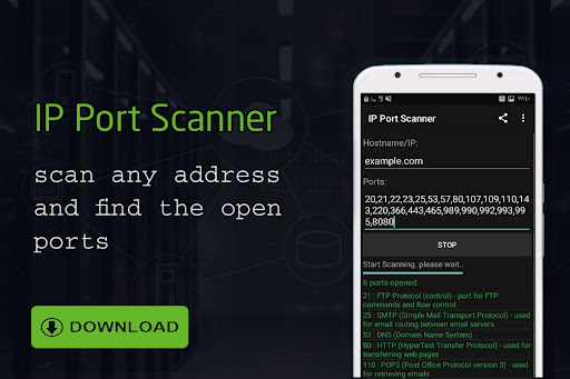 Android application IP Port Scanner screenshort