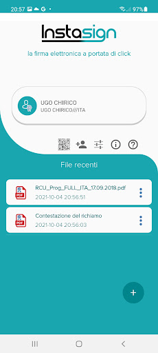 Android application Instasign screenshort