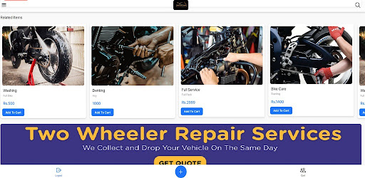 Android application Soni Auto Parts screenshort