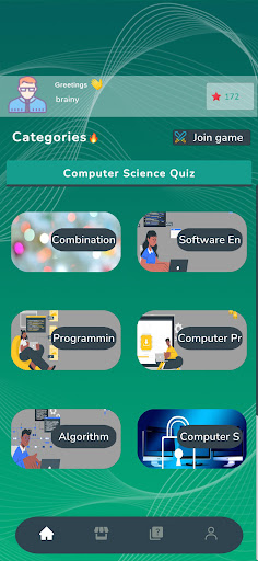 Android application Computer Science Test Quiz screenshort