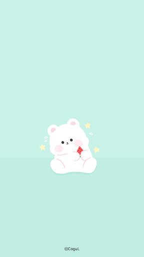 Android application 카카오톡 테마 - 곰도리도리_달콤한 여름 수박 민트 screenshort