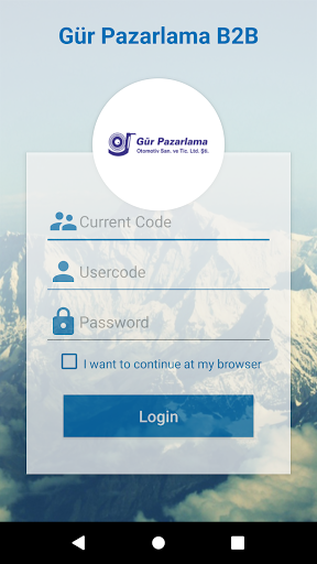Android application Gür Pazarlama B2B screenshort