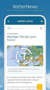 Wetter Online mit RegenRadar Screenshot