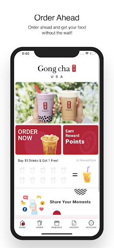 Android application Gong cha USA screenshort