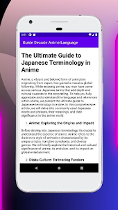 Guide Decode Anime Language