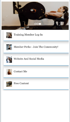 Android application Commit2Fit screenshort