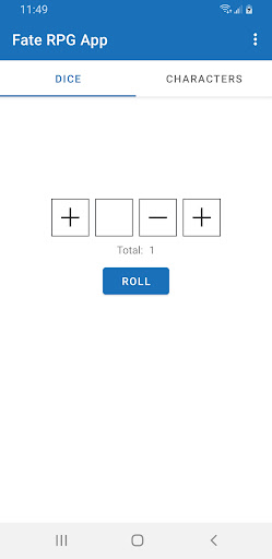 Android application Fate RPG App screenshort