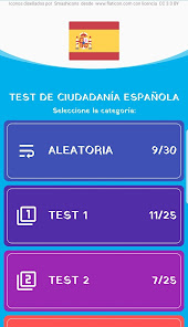 Captura 1 Test de Ciudadanía Española android