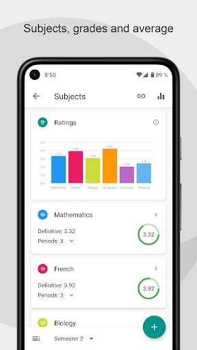 Screenshot of Notas U Pro: School Planner