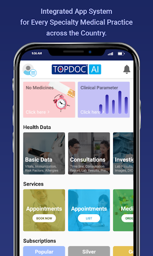 Android application Patient App - TopDoc.AI screenshort