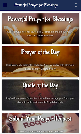 Android application Powerful Prayer for Blessings screenshort