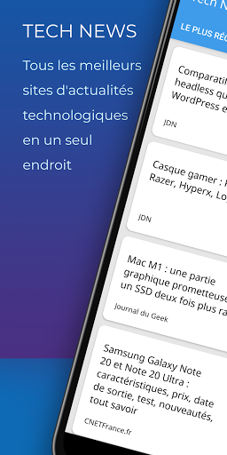 Aperçu de l'application