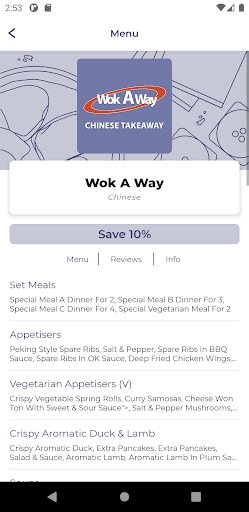 Android application Wok A Way screenshort