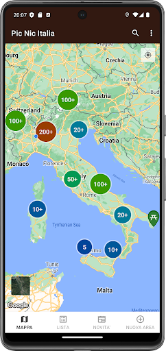 Android application Picnic Italy screenshort