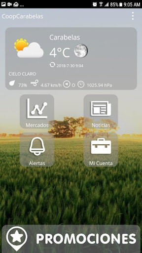 Android application CoopCarabelas Móvil screenshort