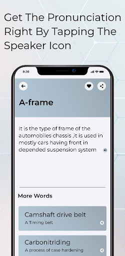Android application Automobile Dictionary screenshort