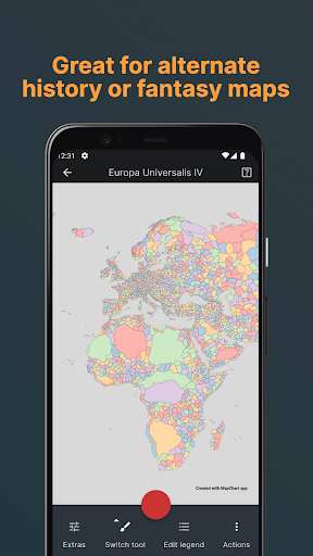 Screenshot of MapChart
