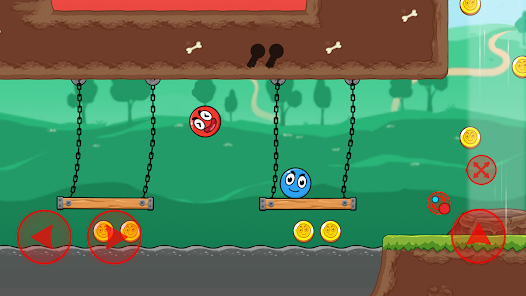 Red and Blue Ball : The Forest screenshots apk mod 3