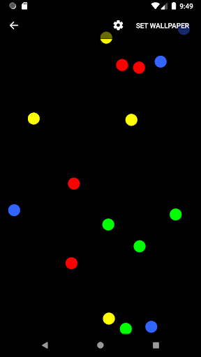 Moving Balls Live Wallpaper Screen 3